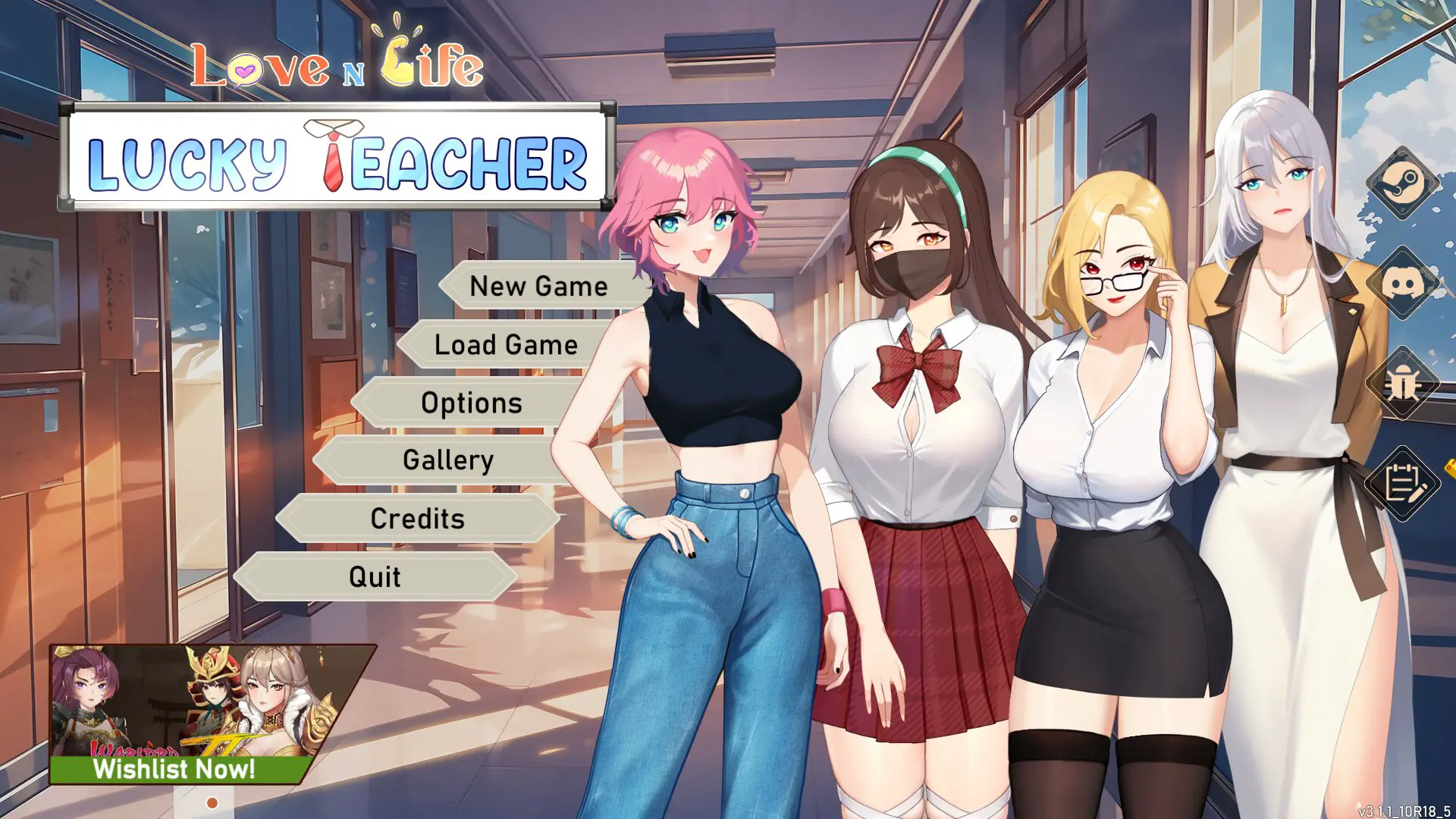 Love n Life Lucky Teacher Final Version 3.1.1 Full Game Reborn Entertainment