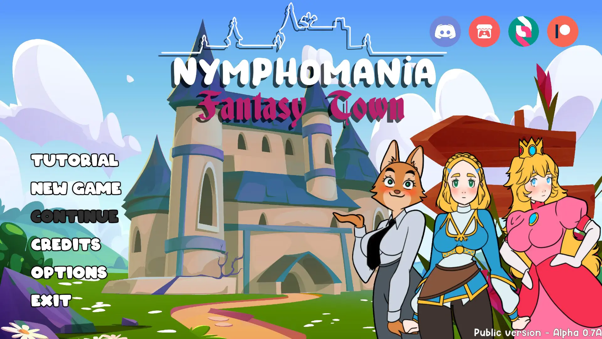 Nymphomania: Fantasy Town New Version 0.5B Unifox Game Studio