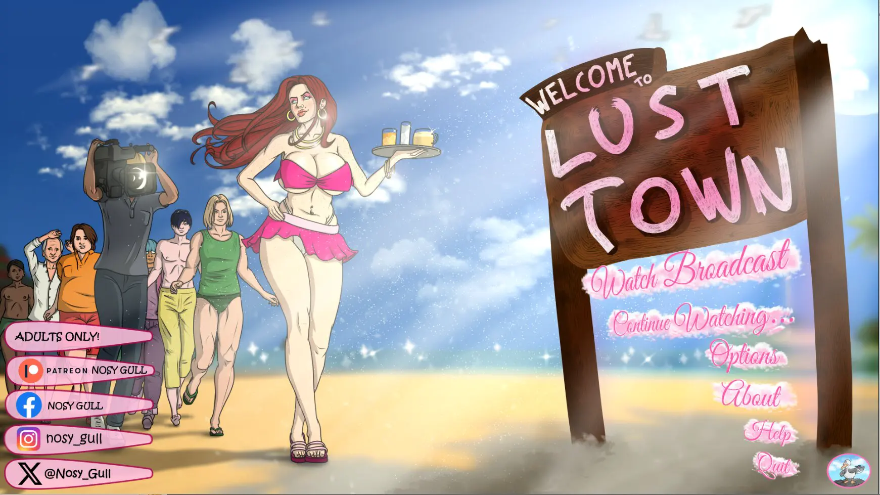 Lust Town Amanda's road to porn New Version 0.6 NOSY GULL